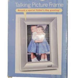 Talking Picture Frame Vintage Holds 31/2x5" Photos JCPenny Records Message NIB